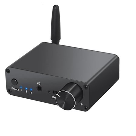 Bluetooth DAC-konverter 192kHz Digital till Analog Konverter med Hörlursförstärkare AAC Inbyggd 5.