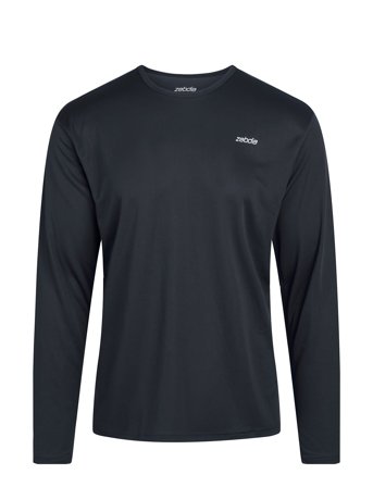 ZEBDIA Men L/S Sports Tee - Navy - L