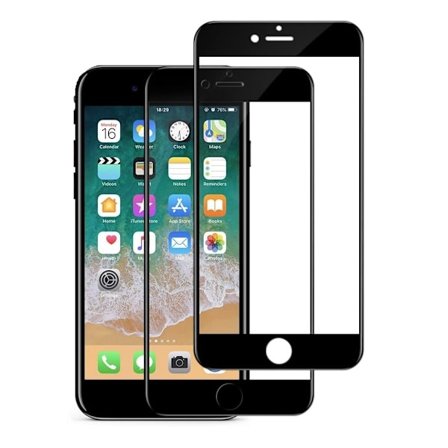 iPhone SE (2020) - 2-Pack Heltäckande Härdat Glas - Full Fit