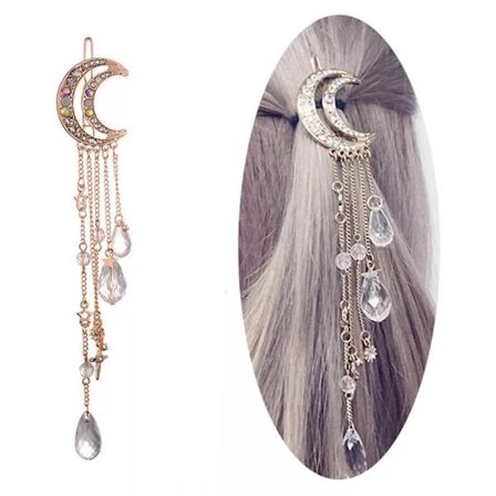 Rosaguld Hårspænde Hårsmykke Hårtilbehør - Kæder & Rhinestones