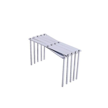 Ribholder, Lågholder i rustfrit stål, Spareribholder, Grydelågholder, Justerbar længde, Tåler opvaskemaskine