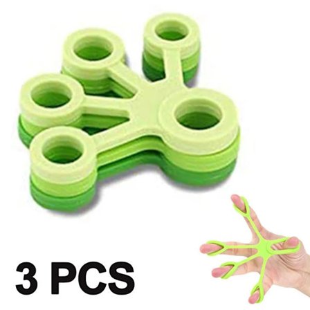 Håndtræner Finger Træner Justerbar Silikone Håndtræner Underarmstræner Grippy Finger Træner, (Sort)