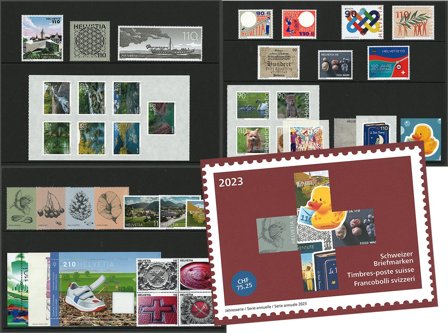 Schweiz - Årsmappe 2023 - Postfrisk