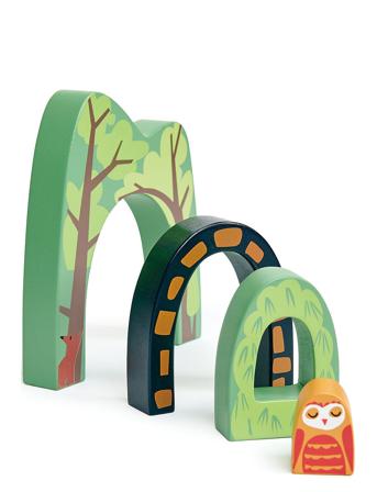 Forest Tunnel Set Toys Toy Cars & Vehicles Toy Vehicles Train Accessories Multi/mønstret Tender Leaf*Betinget Tilbud