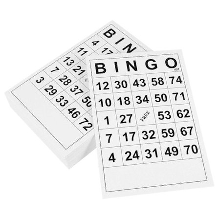 10 pakker Bingo Spillkort BINGO Spill Slide Bingo Kort Bingo Spillsett Bingo Kort Bingo Brettspill Bingo Papirkort Ark