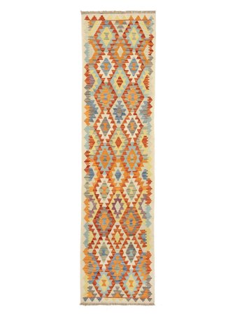 76X297 Dywan Orientalny Kilim Afgan Old Style Chodnikowy Pomarańczowy/Brunatny (Wełna, Afganistan)