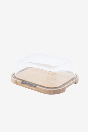 Pebbly - Ostekasse M 27 x 21,5 x 9,5 cm - Transparent - Opbevaringsbeholdere - Fra Homeroom