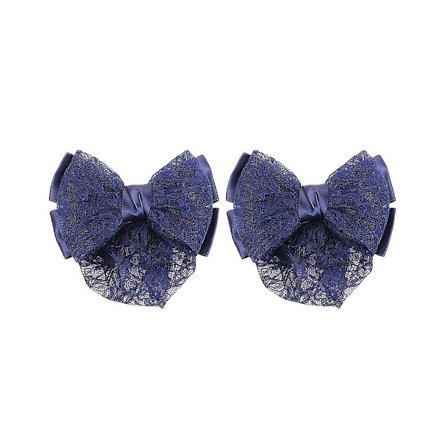 2-pack Huvudbonad Flygvärdinna Bank Elastisk Sjuksköterska Hårnät Mesh Hårclips Huvudbonad