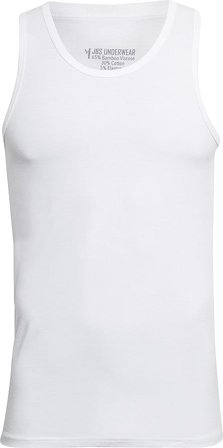 JBS 2-pack singlet bamboo økologisk bomuld Hvid XXXL, Tøj & Bolig, Herreundertøj, Herreundertrøjer