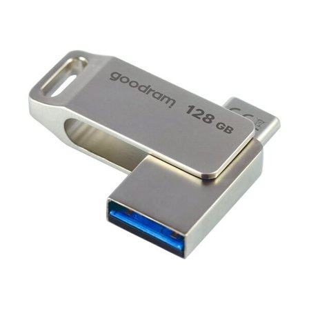 USB-minnepinne 128 GB USB 3.2 Gen 1 USB / USB C OTG ODA3 Goodram - Sølv