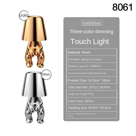 Pöytävalaisin Golden Man 8061 8061