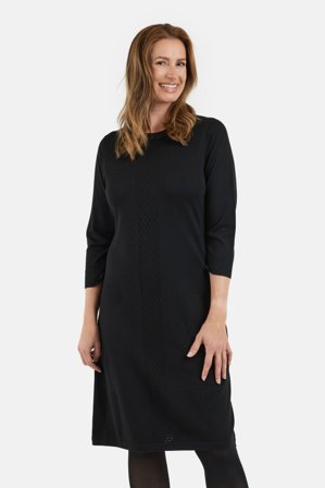 SIGNATURE - 3/4 Ærmet Kjole - Sort