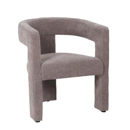 Harmaa Chenille-nojatuoli – 64x56x75 cm