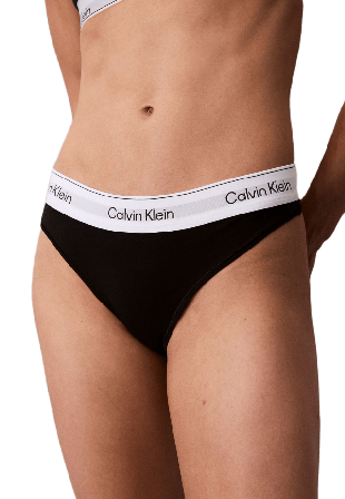 Calvin Klein Trosa i String modell skön Bomull & modal blandning Trosor Dam Svart S