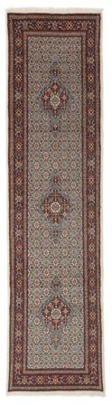 Tapis D'orient Moud 78X301 De Couloir Marron/Noir (Laine, Perse)