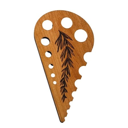 Grøntsagsbladfjerner Træ Porøs Urtestripper Bærbart Madlavningsværktøj