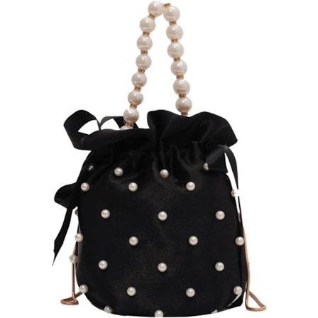 Skuldertasker til Kvinder Luksuriøse Damekædetasker Perlebroderede Imitationsperler Kvindelig Spand Crossbody Taske