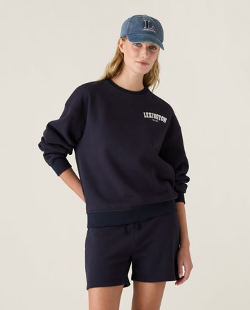 Lexington Lexington logo sweatshirt, light brown melange