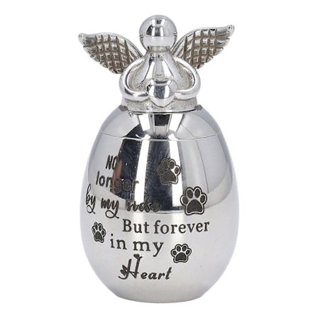 30 x 40 mm lemmikin tuhkauurna, ruostumaton teräs, hieno, ruosteenkestävä, korkea lujuus takan hyllylle C