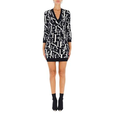 Elisabetta Franchi, Dress Zwart, Dames, Maat:XS,Viscose,print