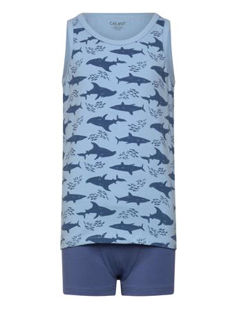 Underwear Set - W. Boy Print Blue CeLaVi