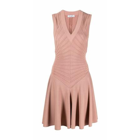 Alaïa - Klänningar - Rosa - Dam - Storlek: S, Dam, Storlek: S