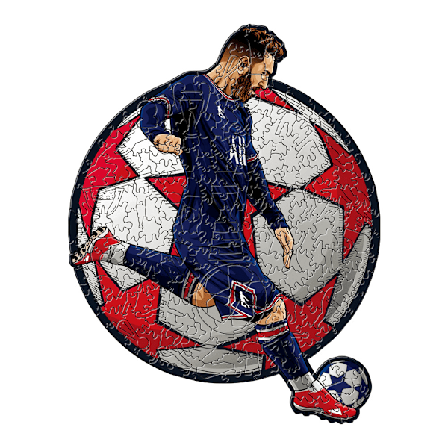 Træpuslespil Messi A4 papkasse