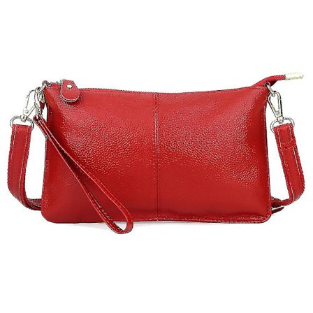 Ekte skinn dame crossbody veske, fasjonabel og allsidig enkel skulder veske