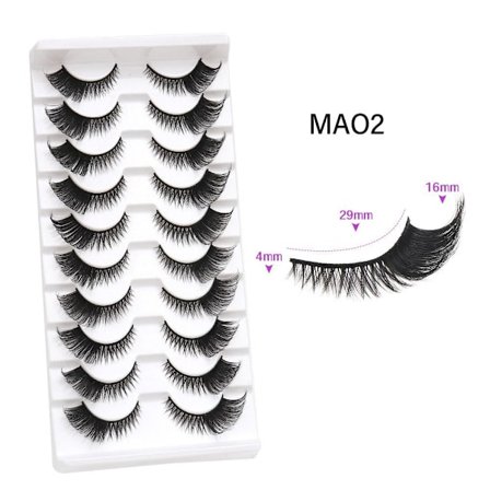 10 par Fox Eye Lashes Cat Eye Lashes MAO2 MAO2