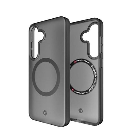 Forcell Telefontaske til Galaxy S25 Plus Magsafe Levels - Røg Sort