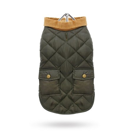 Urban Pup - Forest Green Quilted Town & Country - Hundjacka - Varma hundjackor & täcken från Doggie.se