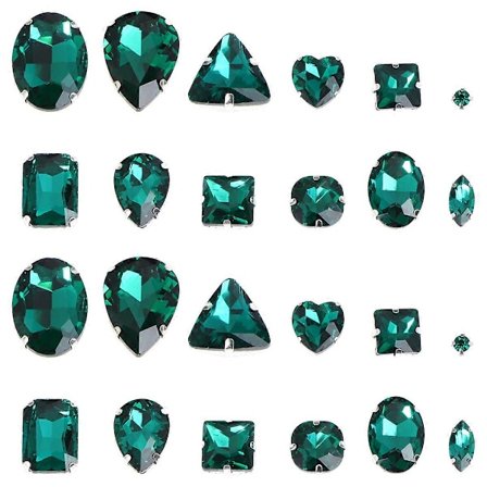 50 kpl Kristallikynsi Lasistrassit DIY Ompelu Strassit Vesipisara Ommeltavat Kynsi Strassit Pisara Siliver Tasaisella Pohjalla Vaatteille (