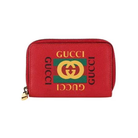 Gucci Vintage, Pre-owned Leather wallets Rood, Dames, Maat:ONE Size,stof,streep