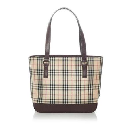 Burberry Vintage, Pre-owned Coated canvas totes Bruin, Dames, Maat:ONE Size