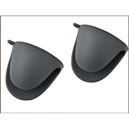 Tykk Silikone Grydelap Varmebestandig til Madlavning, Bagning, Grillaftener og Grillning (Grå)