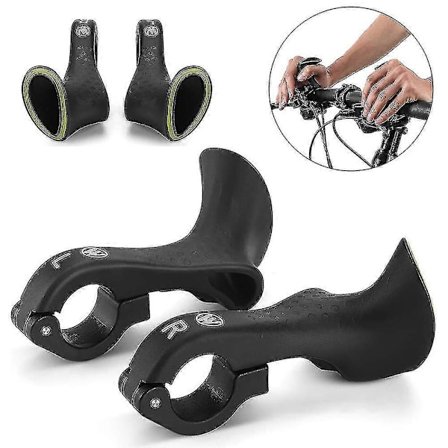 1 Par Mountainbike Styre Cykel Bar Ends Nylon Styrhandtag Ergonomisk Design Cykeltillbehör
