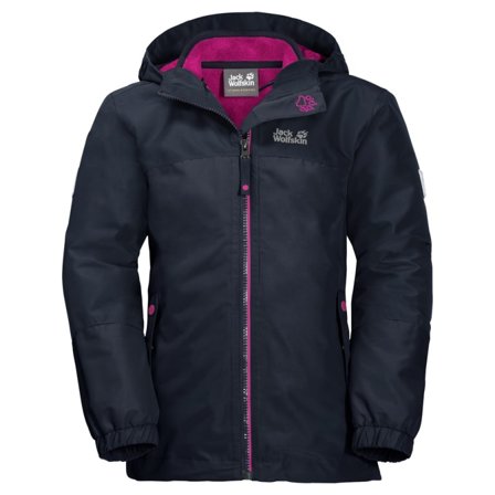 Jack Wolfskin Girl's Iceland 3-in-1 Jacket Children 3-in-1 jackets Blue 92