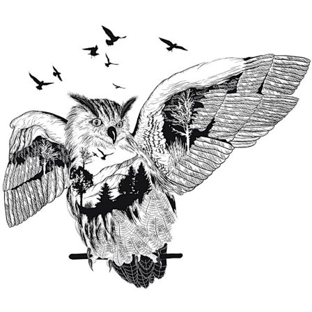 Eläinten siluetit mustavalkoiset seinätarrat olohuoneeseen b