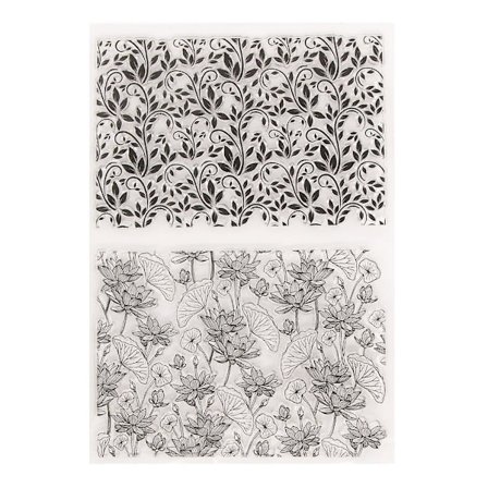 Lotusblomst Silikon Klar Stempel DIY Scrapbooking Preget Fotoalbum Dekorativt Papir Kort Håndverk