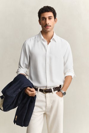 GANT Herren Lyocell-Hemd (XXL) Weiß