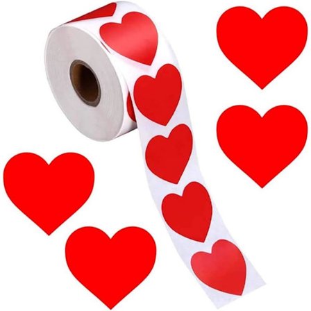 500 hjärtklistermärken, Alla hjärtans dag-klistermärken, hantverk DXGHC