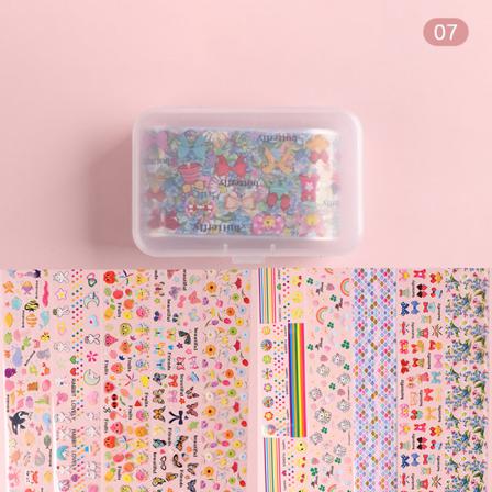 1 Box Manikyr Starry Stickers Heart Butterfly Nagelfolier Naglar
