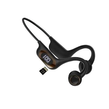 2024 Knogleledning Høretelefoner Trådløse Bluetooth Vandafvisende Sports Høretelefoner Støjreducerende Høretelefoner Black