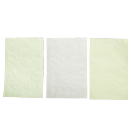 3 ark Glow in the Dark Star Stickers för tak Självhäftande Lysande Fluorescerande Vägg Nail Art Stickers