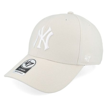 47 Brand - MLB Beige adjustable Keps - New York Yankees Mvp Bone Adjustable @ Hatstore