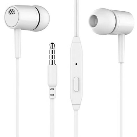 Headset 3,5 mm øretelefoner Høj kvalitet In-ear Til Telefon Computer He