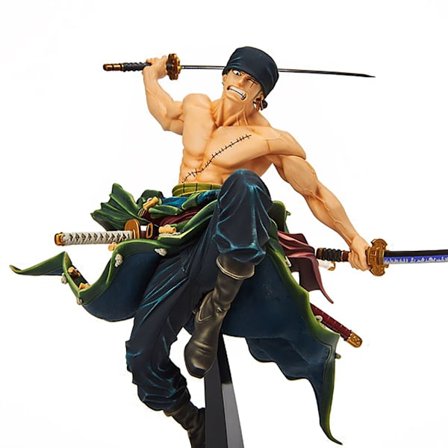 9" One Piece World Figure Colosseum Vol. 1 Roronoa Zoro Samleobjekt i PVC, tegneserie Legetøj Desktop Ornament