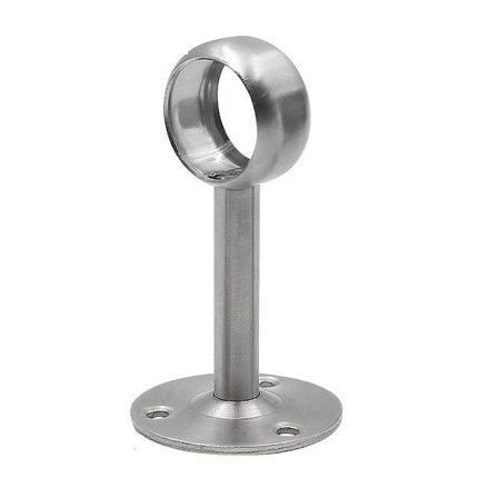 2 stk. gardinstangbeslag, rustfrit stål U-formet garderobeskinne