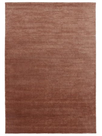 Fine Stripe 200X300 Burgunderrot Einfarbig Teppich