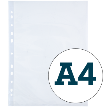 PLASTLOMME A4 KLAR 0,08 100STK